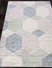 Однотонный ковер с геометрическим узором MATRIX 989911 6264 V