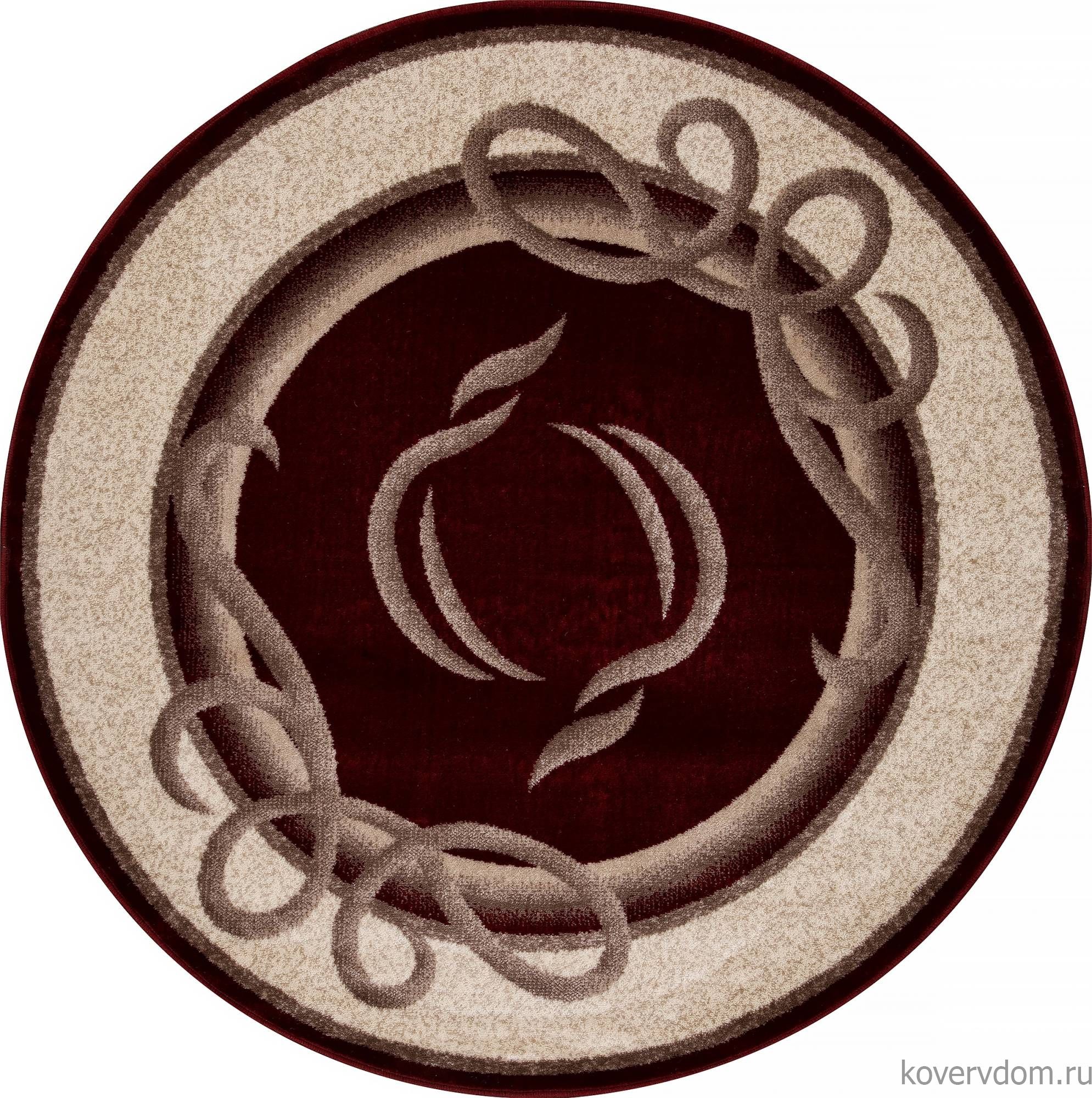 Ковер COLIZEY a704 RED Круг