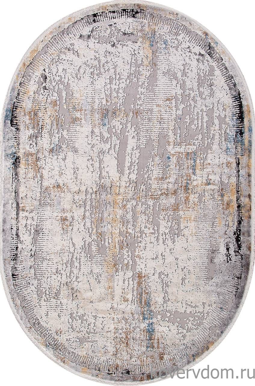 Ковер ERVA 18106 L.GRAY / D.GRAY Овал
