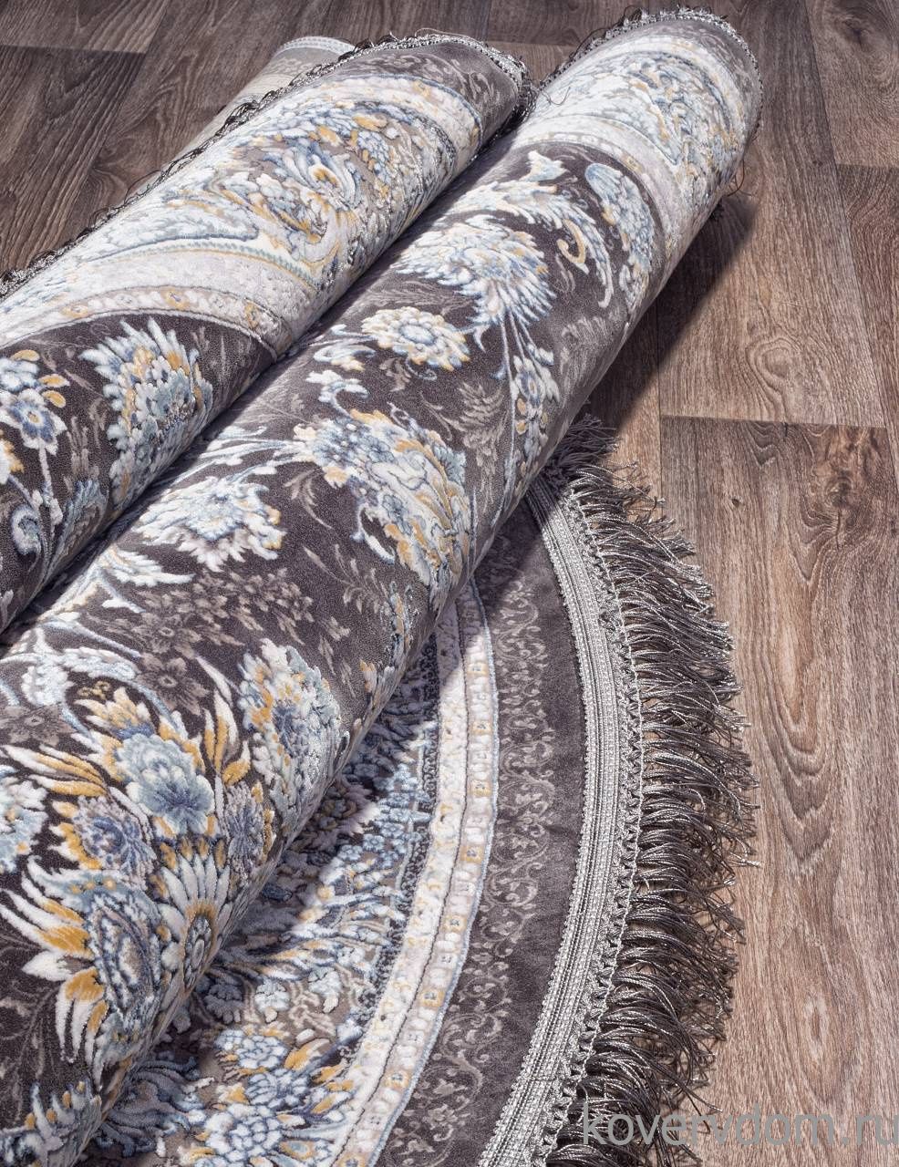 Ковер FARSI 1200 G256 DARK GRAY Круг