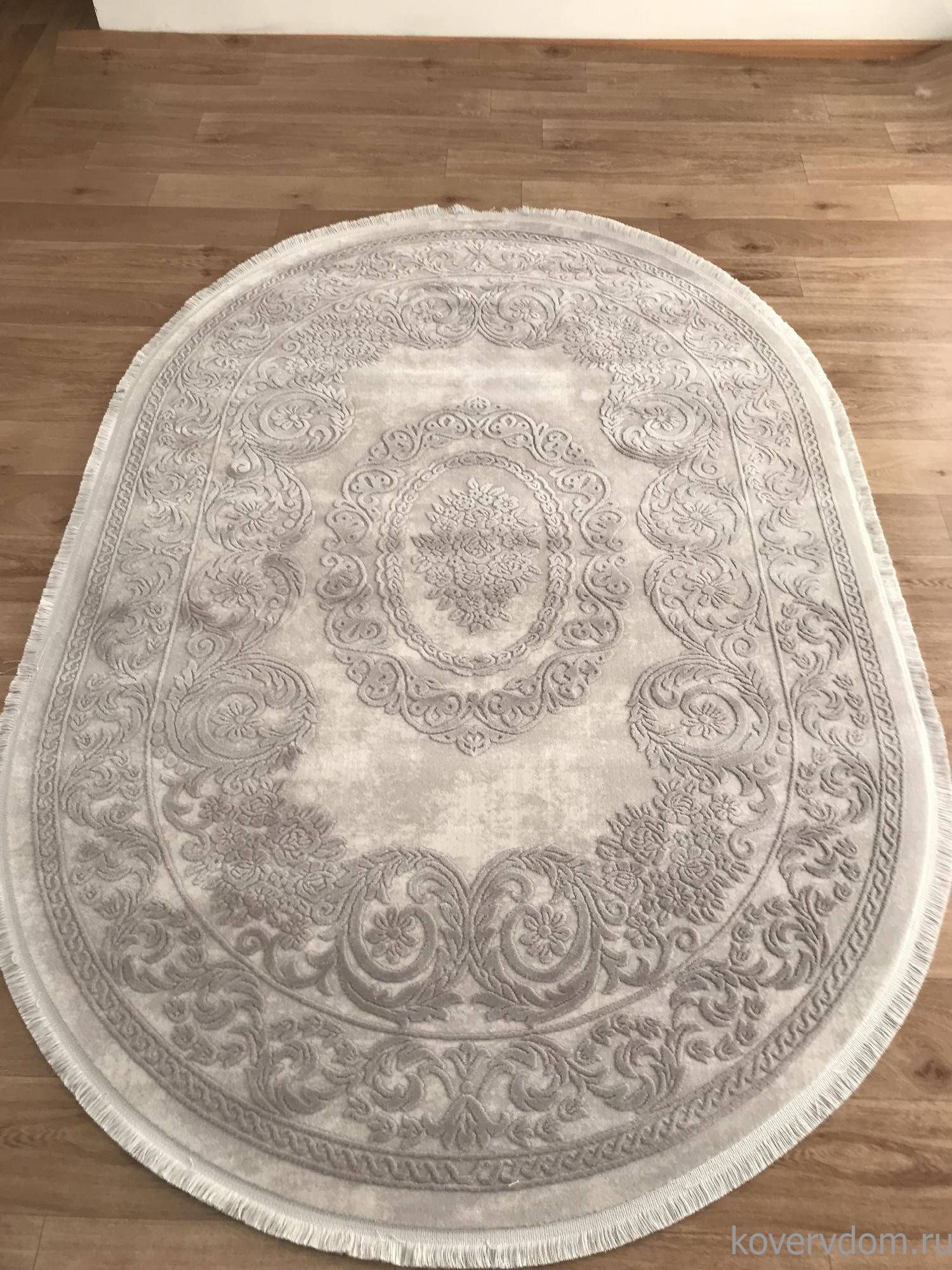 Ковер TRUVA 08455G GREY / GREY Овал