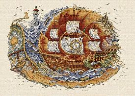 Ковер в детскую бежевый МОРСКОЙ Мореход