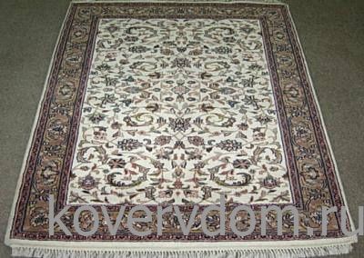 Ковер ручной работы 100% шерсть Kashan 7-52 Creme Brown 