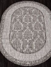 Ковер циновка VEGAS S001 GRAY/Серый Овал