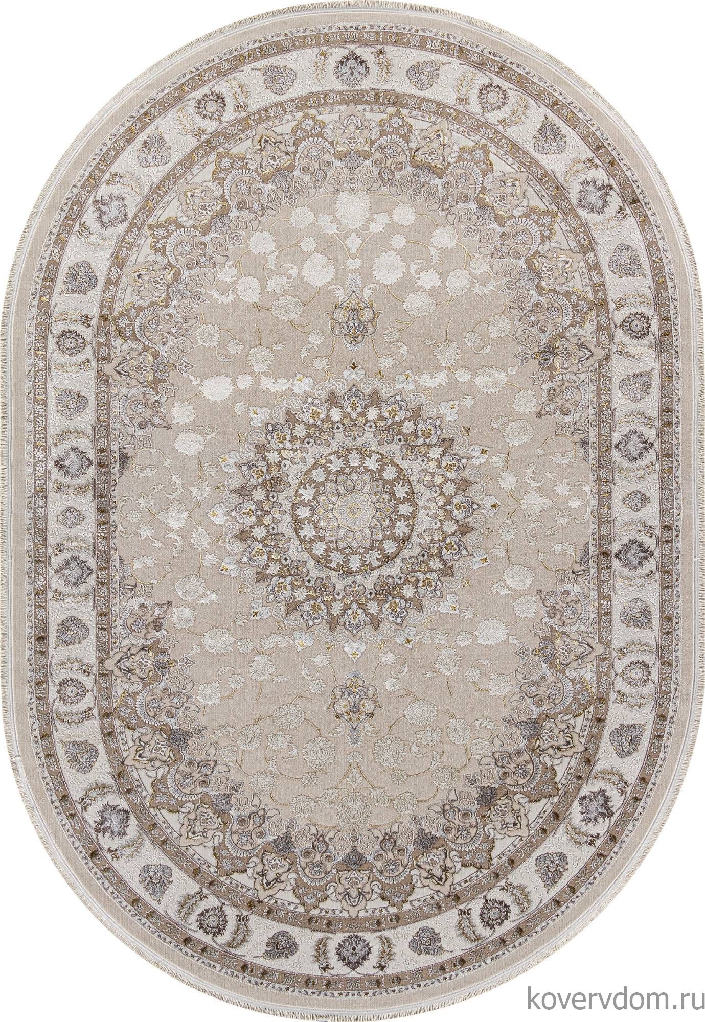 Ковер ZARINA A050B L.BEIGE / CREAM Овал