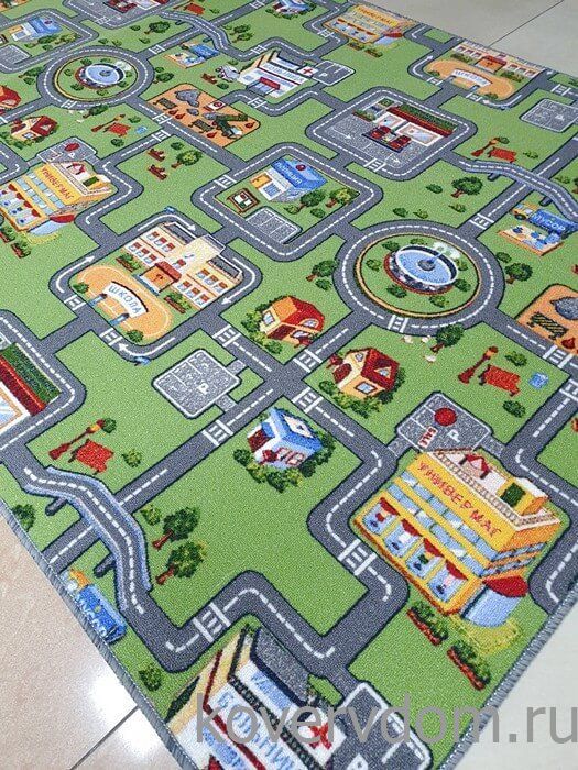 Детский ковер-палас с дорогами TOWN 1367-51