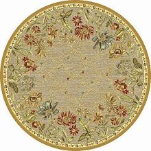 Рельефный ковер из вискозы GENOVA Цветы 38262 2222 20 КРУГ