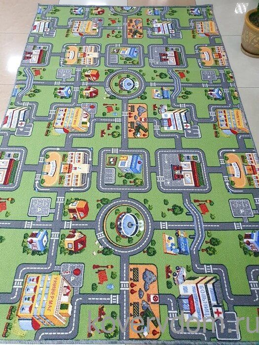 Детский ковер-палас с дорогами TOWN 1367-51