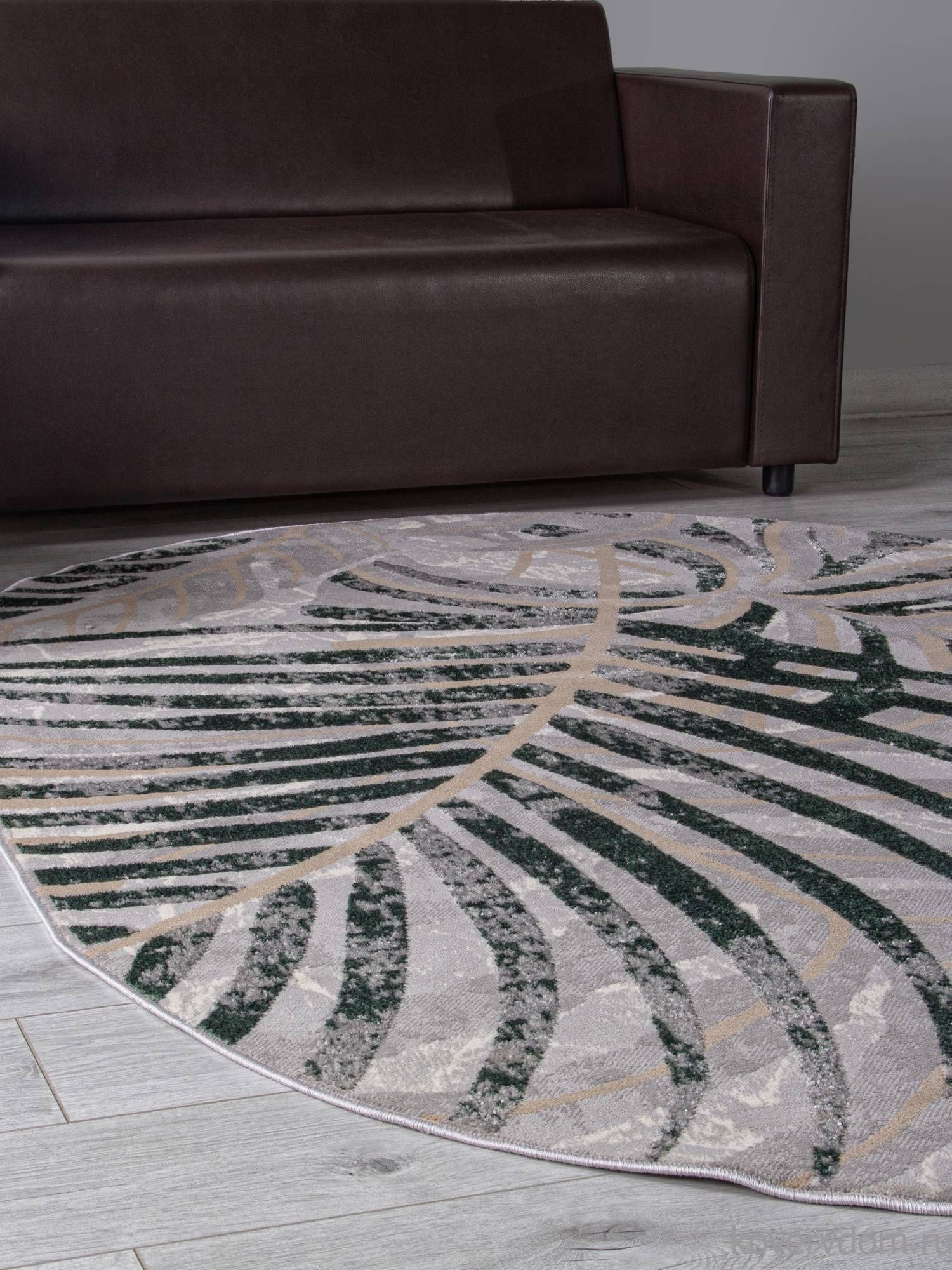 Ковер LIMAN F479 GRAY-GREEN Овал