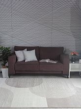 Ковер в гостиную серый NENSI GL235B BROWN / BROWN