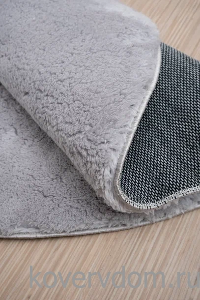 Ковер из искусственного меха Chic 1000A SILVER_5001 круг