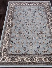 Пушистый круглый ковер VALENCIA DELUXE D251 L.BLUE-BROWN