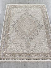 Ковер с бахромой MOSSO 27226A BEIGE / NAVY