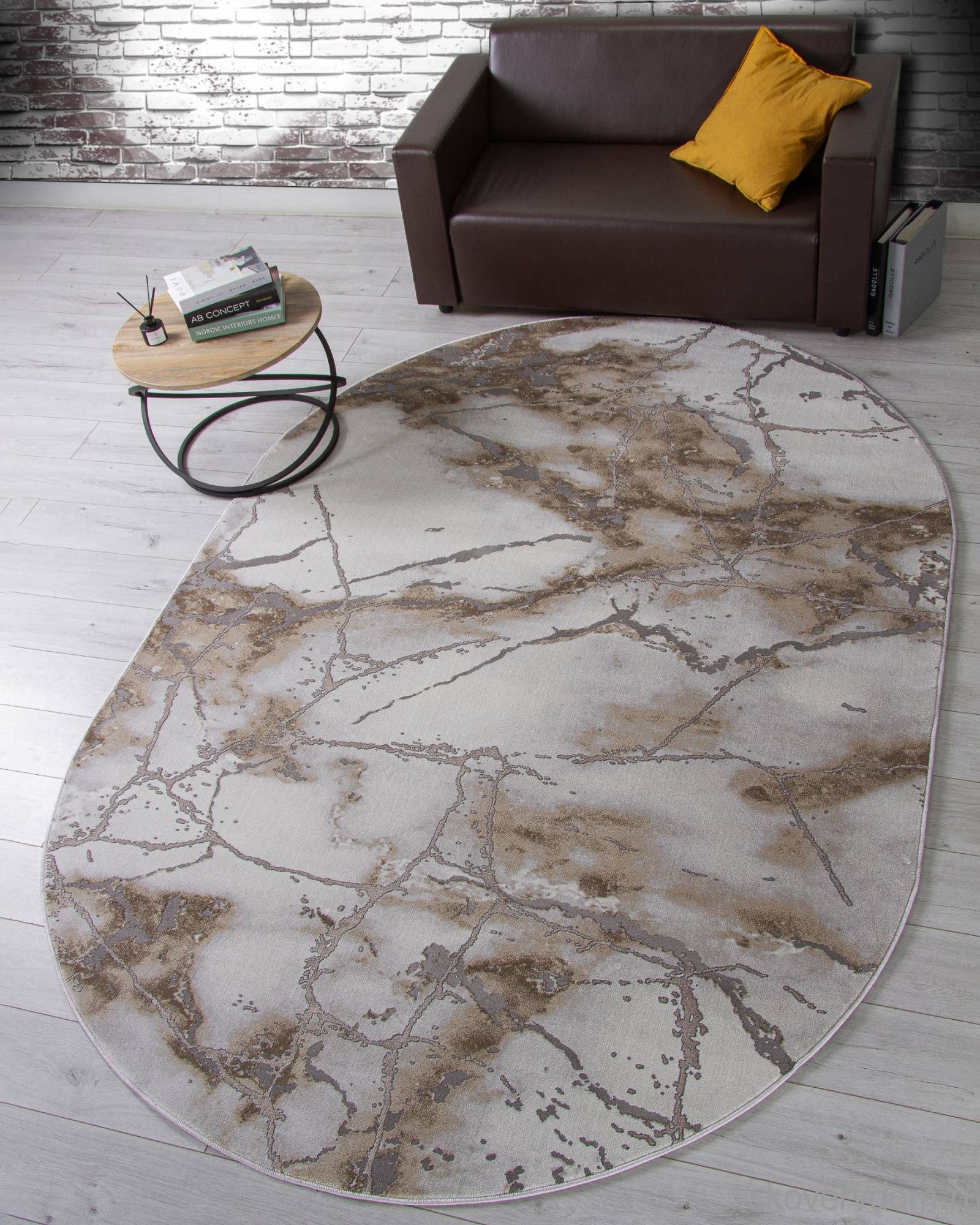 Ковер GRAFF 3270 GRAY-BEIGE Овал